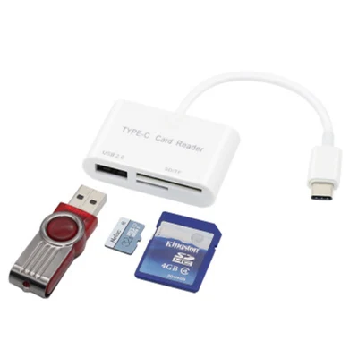 3 in 1 USB-C SD カード リーダー、新しい iPad PRO、Mac、Chromebook 用 USB カメラ メモリ カード アダプター